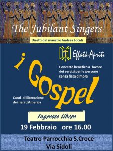 Locandina concerto Gospel Santa Croce