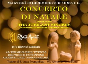 Effatà-Apriti Concerto di Natale 2018