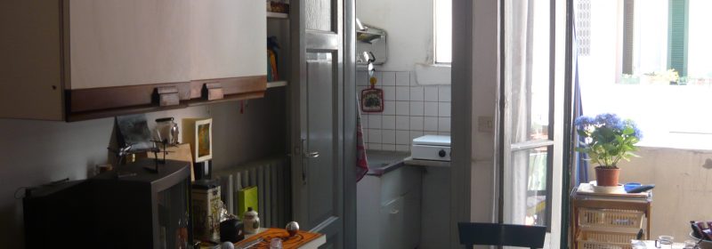 Alloggio protetto – soggiorno e angolo cottura